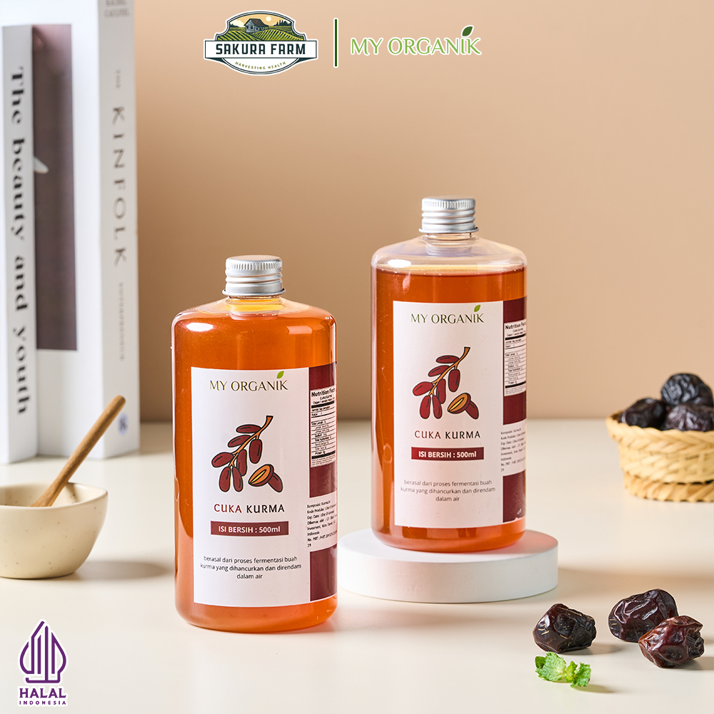 

]My Organik Cuka Kurma 2 Botol 500ml Atasi Diabetes Kontrol Gula Darah Koleterol Tanpa Efek Samping