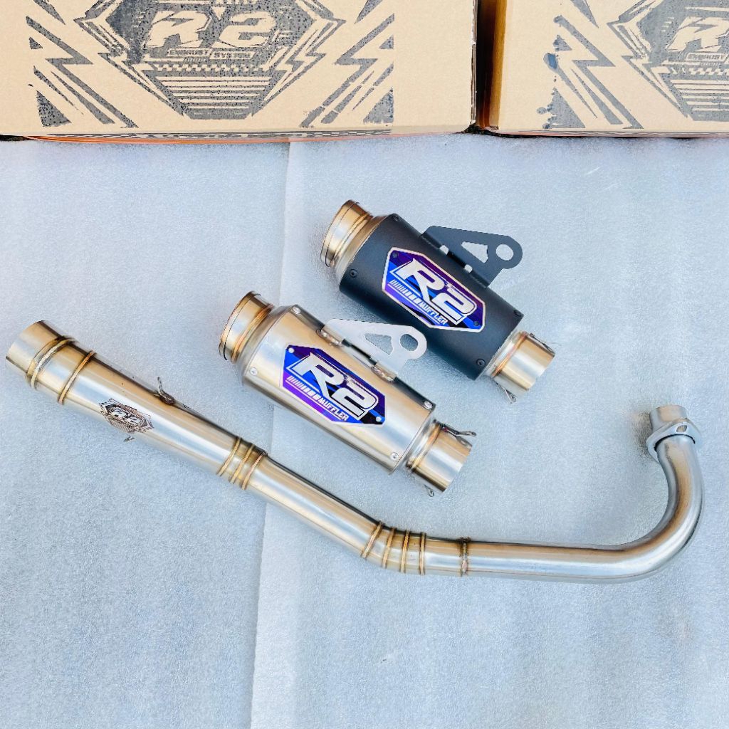 Knalpot jupiter Z1vega supra shogun knalpot roadrace 125cc-200cc pipa depan 32 Leher Paten Tanpa Sam