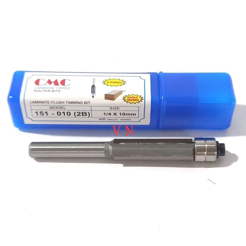 Mata Profil/Router 10mm roda 2 ( Mata Pisau 3 )Laminate Flush Trim CMC