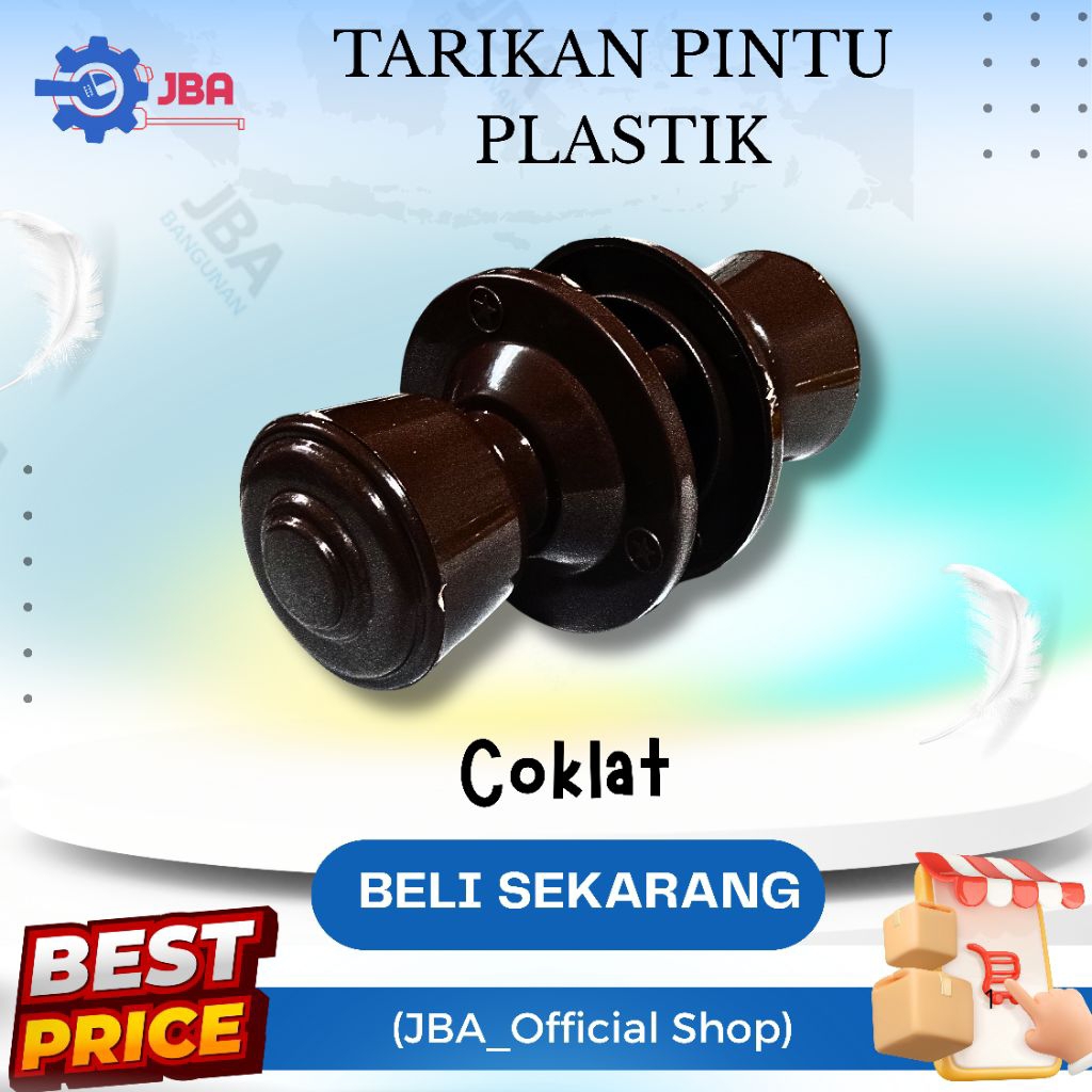 Tarikan Pintu Bulat Plastik PVC / Tarikan Pintu Kamar Mandi / Handle Pintu Kamar Mandi / Tarikan Pin