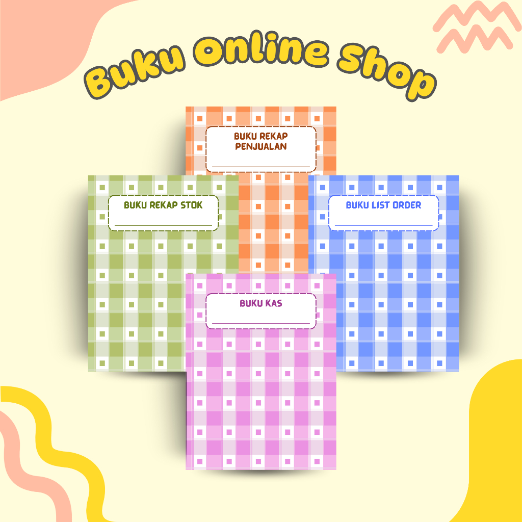 

Buku Online Shop Rekap Penjualan, Kas, Stok Barang, List Order - 72 Halaman