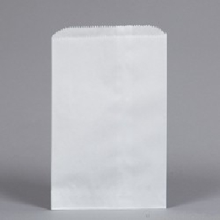 

100 PCS Paperbag Flat Kantong Kertas Putih 12x18 / 16x8x23 (XS/L) gorengan fries kantong mcd