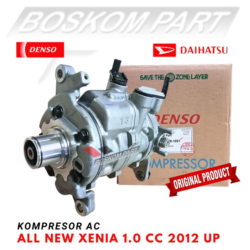 Kompresor Ac All new Xenia 1.0 Cc Compresor Xenia 1000 Cc 2012 up Denso Original