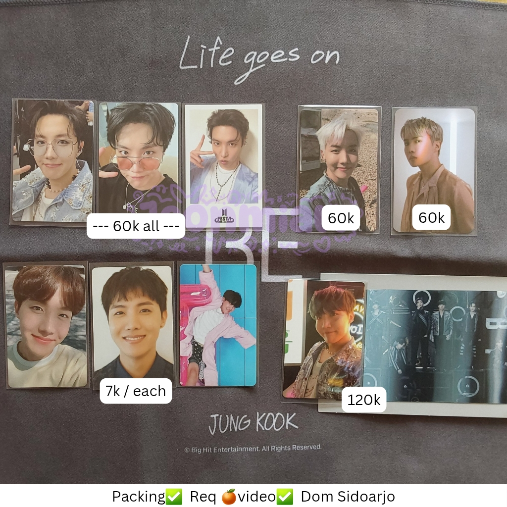 BTS PHOTOCARD PC JHOPE HOSEOK LD LUCKY DRAW BUTTER PROOF MOTS DICON BE MOTS DIGICODE DC