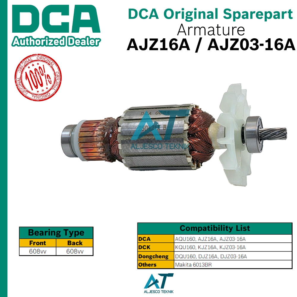 DCA ARMATURE ANGKER AJZ16A – AJZ03-16A ELECTRIC DRILL