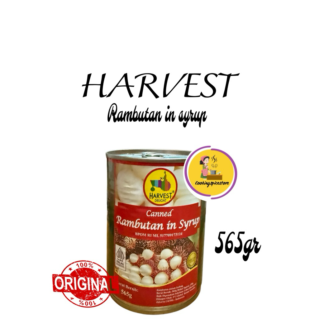 

HARVEST Rambutan Kaleng 565gr – Rambutan in Syrup Manis Segar Buah Kaleng Original