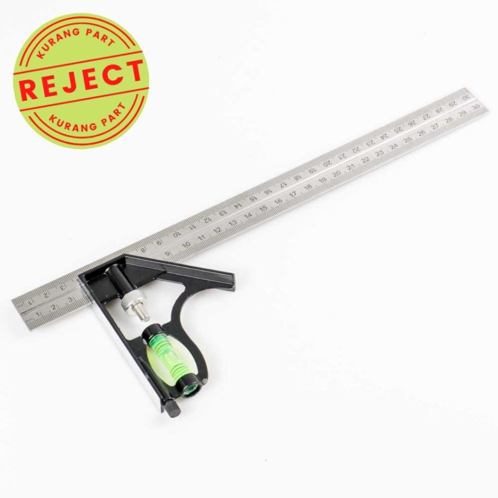 

[OBRAL KURANG PART] Mistar Penggaris Siku Adjustable Angle Ruler Waterpass 305mm - ZEAST