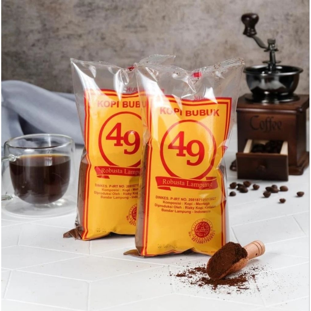 

KOPI BUBUK 49 ROBUSTA LAMPUNG 200 GR