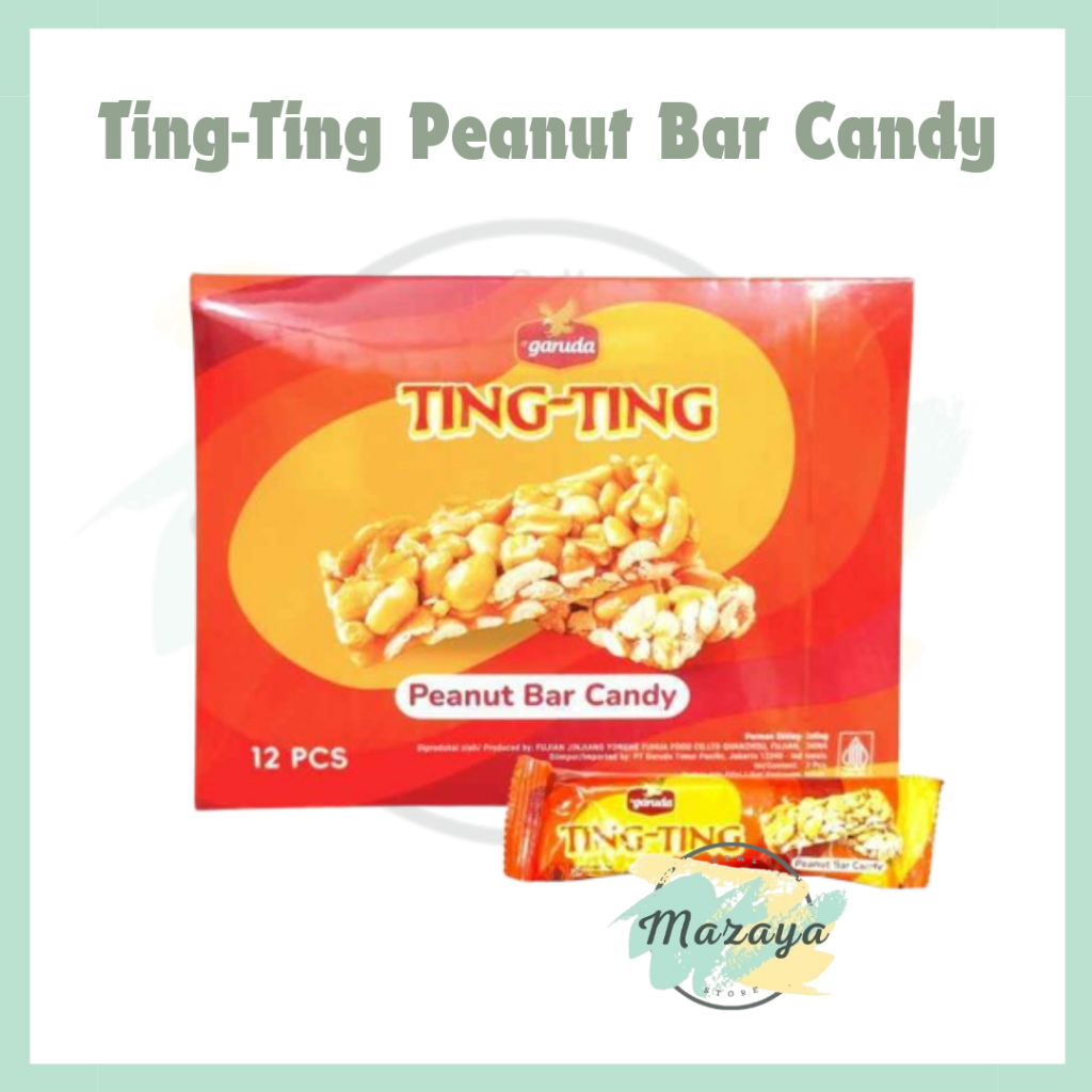 

TING TING GARUDA PEANUT BAR CANDY 1 BOX ISI 12 PCS-MAZAYA HOMESTORE