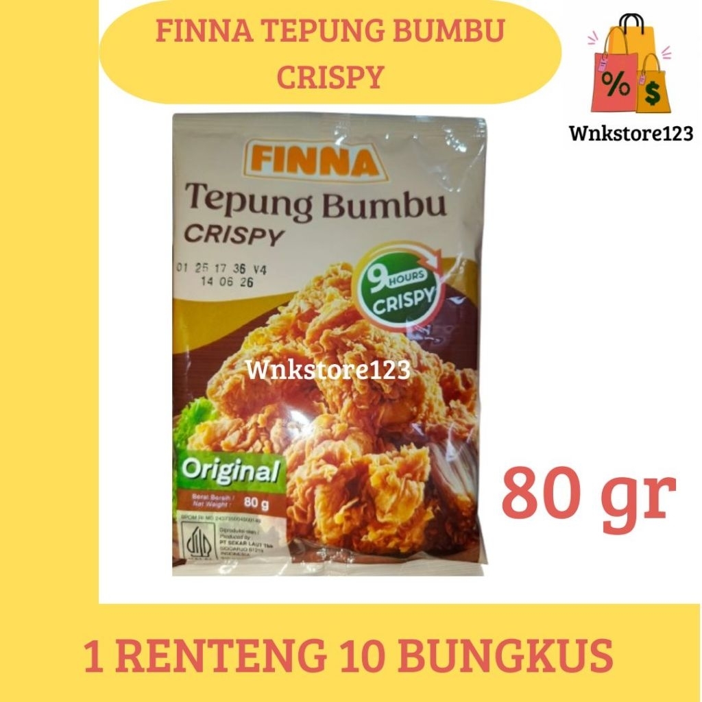 

Finna tepung bumbu crispy 1renceng isi 10bungkus @80gr