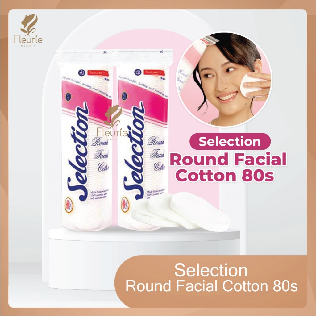 Selection Round Facial Cotton 80s (Kapas Bulat) - Kapas Selection / Kapas Pembersih / Kapas Wajah Bu