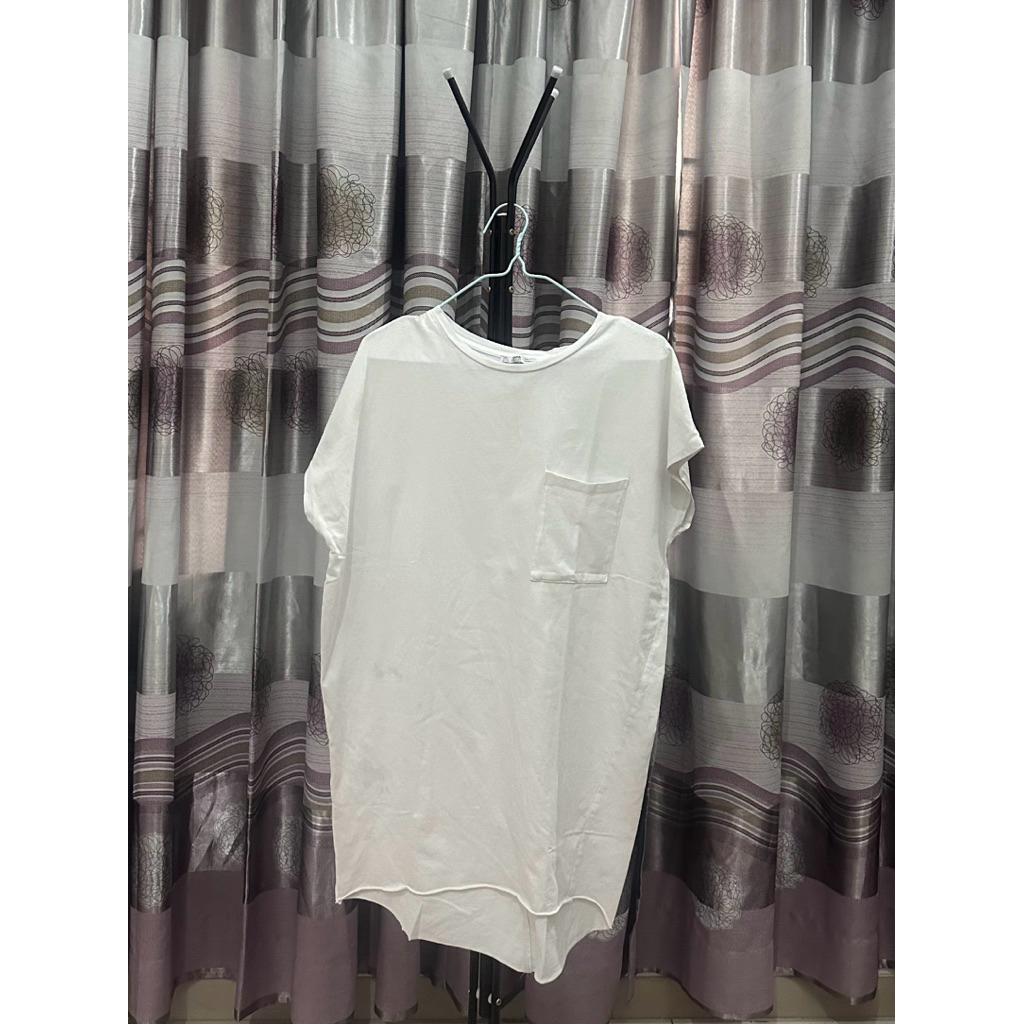 [Preloved] Kaos Tunik Dress Zara Top Big Size Oversize