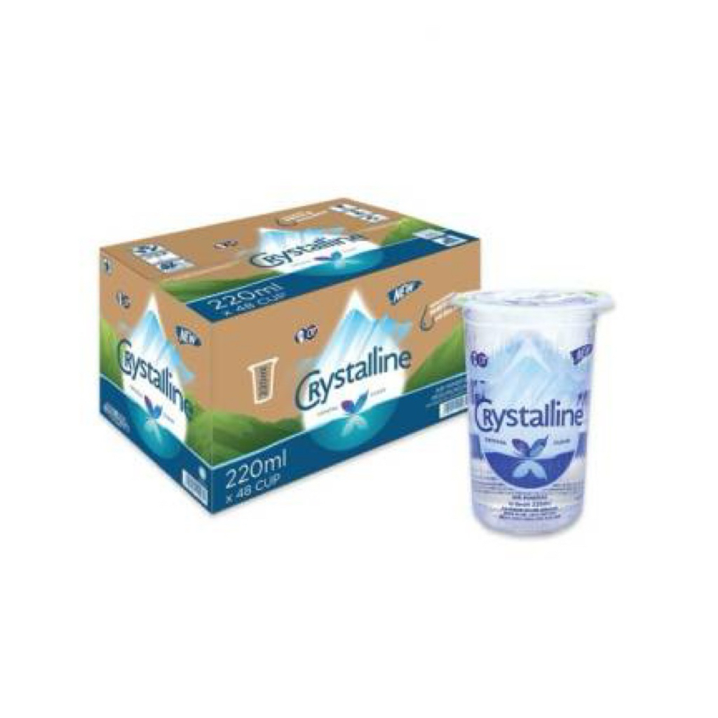 

Crystalin cup 220ml-1 dus isi 48 cup