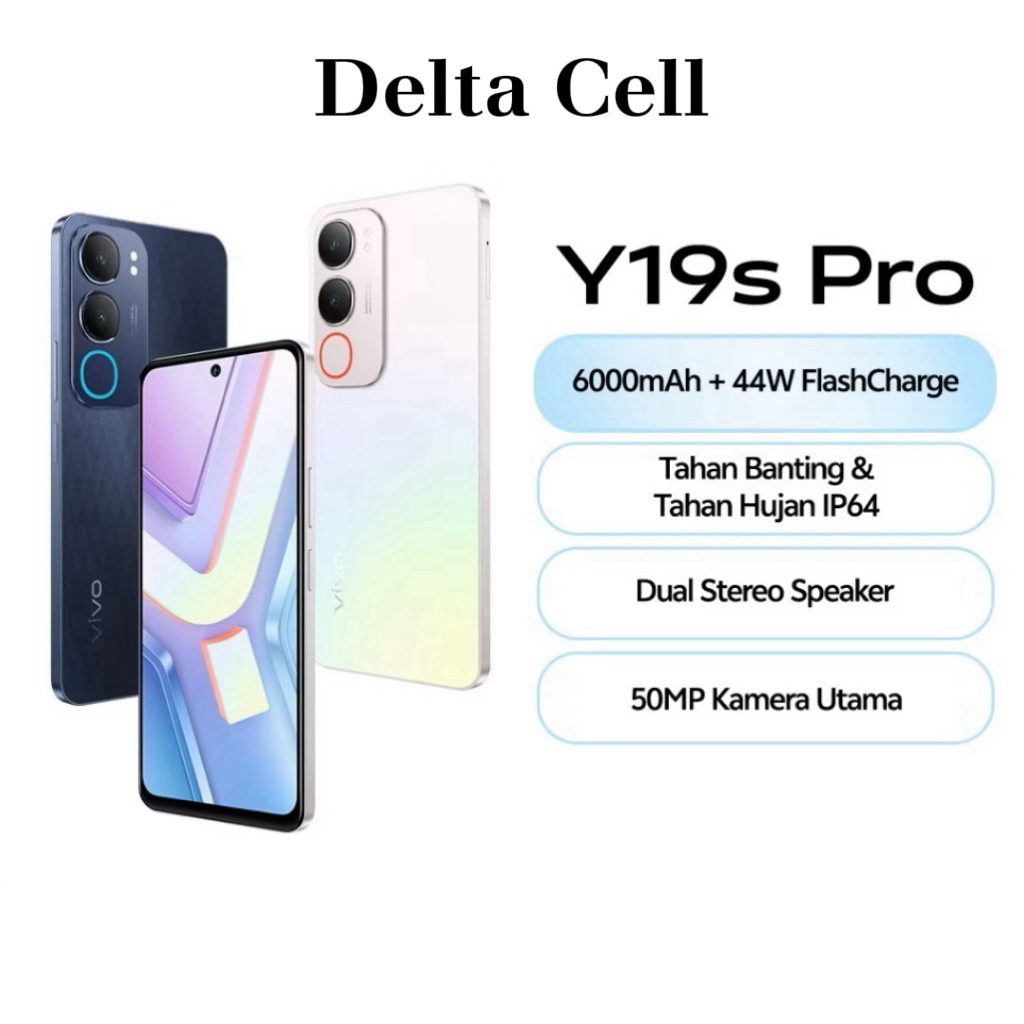 Hp Vivo Y19s Pro ram 4/128, garansi resmi