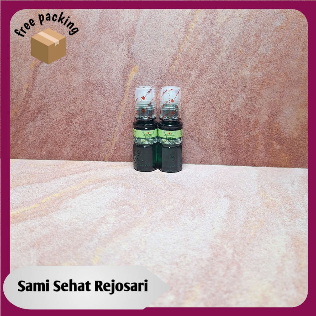 2 BOTOL ROLL ON CAP LANG AROMATHERAPY  ORIGINAL ISI 15 ML
