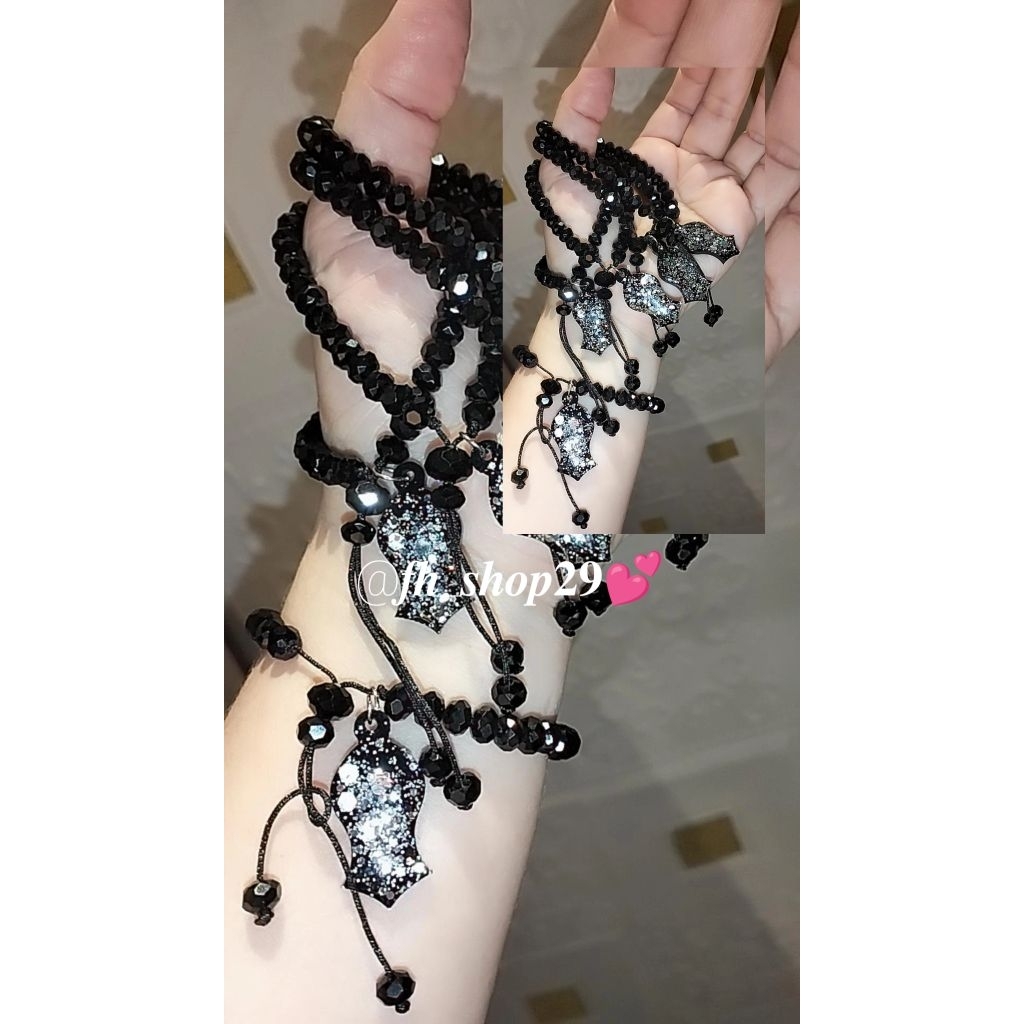 Fh29 Gelang terompah/ Gelang kristal terompah/ Gelang Palestina