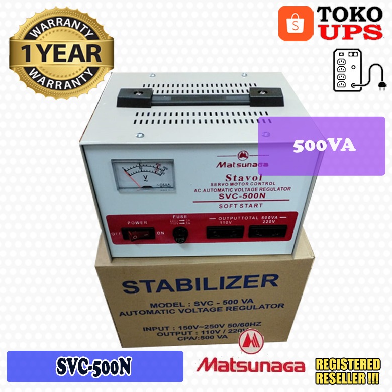 Stabilizer Matsunaga 500VA SVC500N SVC-500N