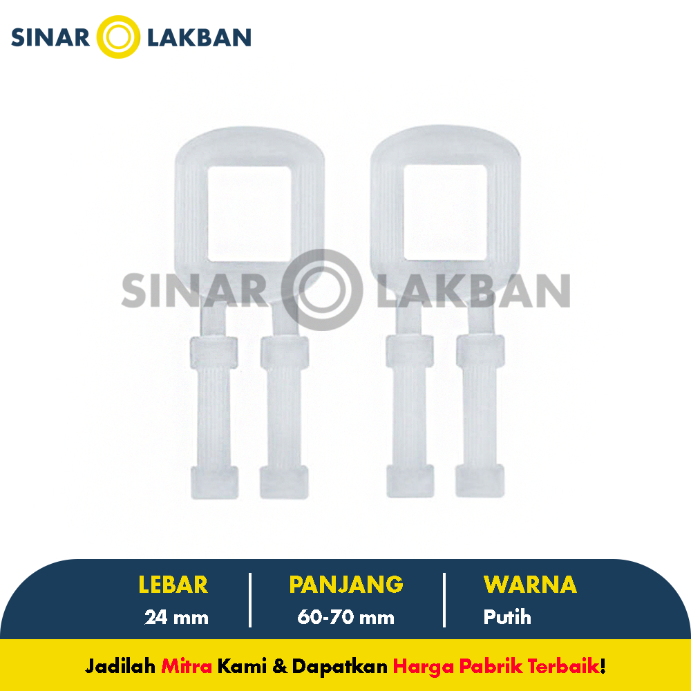 1 KG Klem Gesper Plastik Klem Super Untuk Tali Straping Band - SINAR LAKBAN