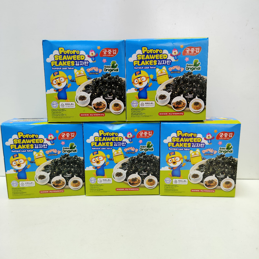 

1 DUS 5 BOX - NORI TABUR PORORO | CEMILAN RUMPUT LAUT PORORO TABUR