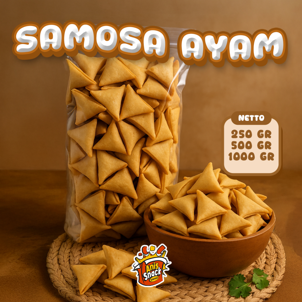 

Samosa Ayam / Samosa Ayam Pedas Premium / Samosa Ayam Kering