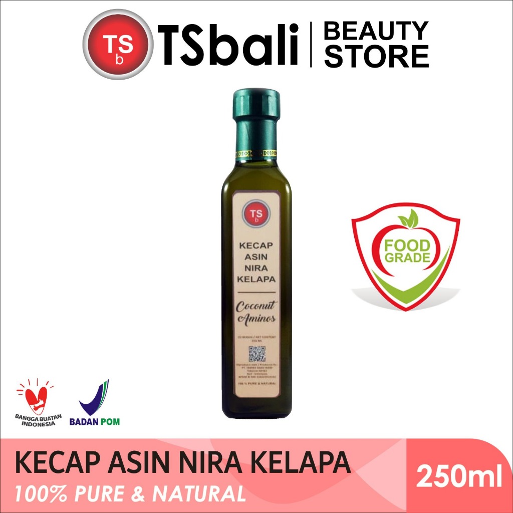 

KECAP ASIN NIRA KELAPA TSBali/ Organic Coconut Aminos Soya Free 250 ML