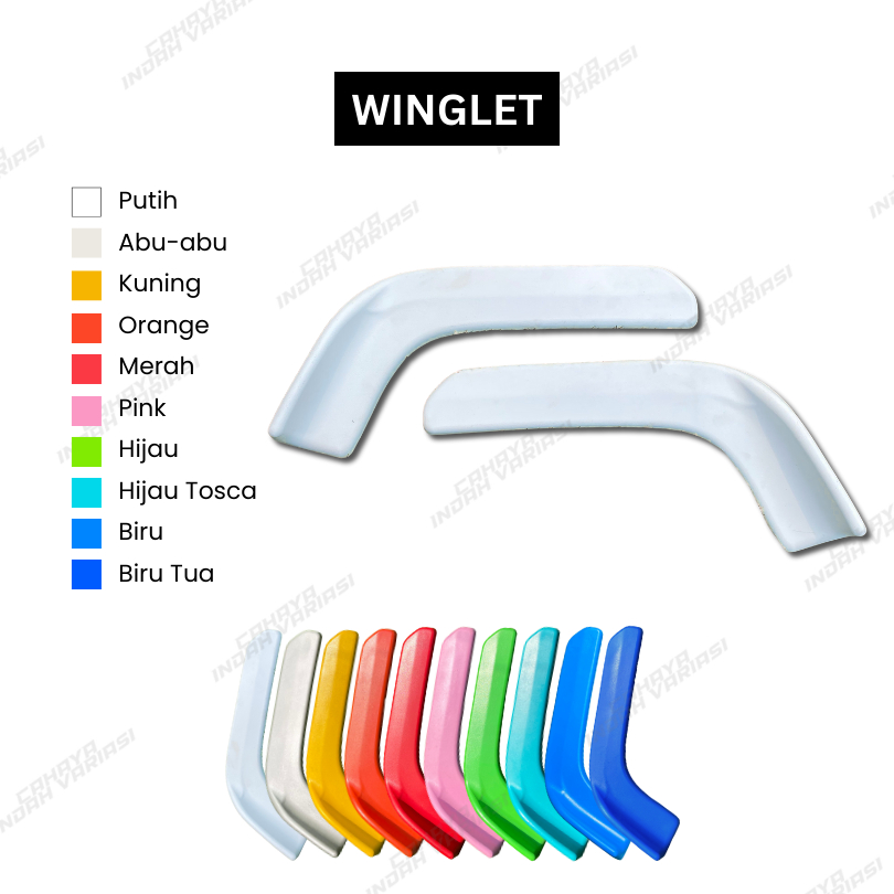 PAKET WINGLET COMBO UNIVERSAL BISA UNTUK SEMUA MOBIL DAN BISA JUGA UNTUK TRUK MAUPUN BUS HIDROLIK PL