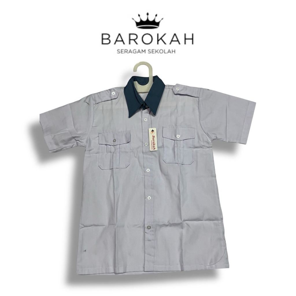 seragam sekolah smkn purwakarta nepur putih kerah abu