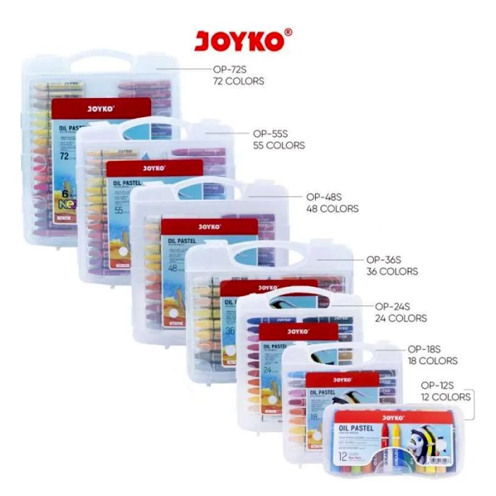 

Crayon Oil Pastel JOYKO.TITI.(ISI 12.18.24.36.48.55)