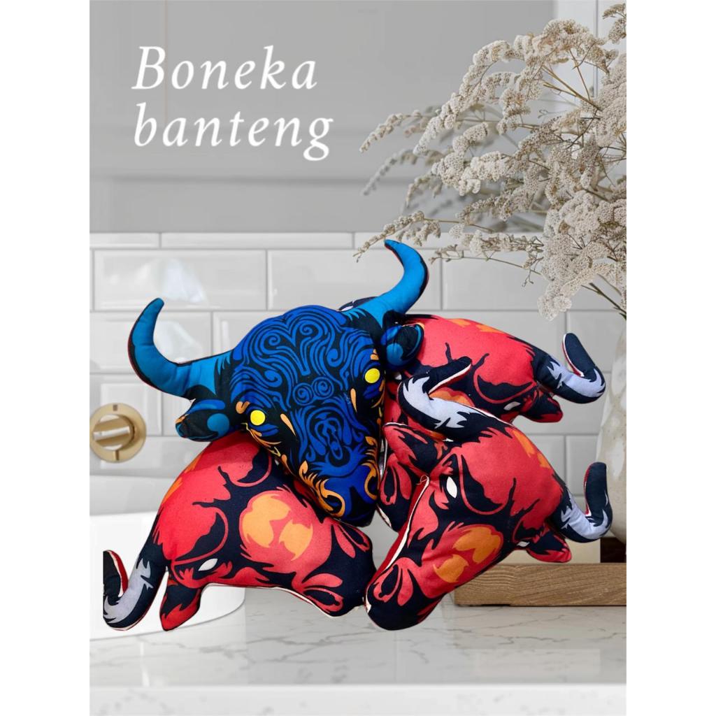 Boneka Banteng -Kepala Banteng Mberot mainan banteng Anak