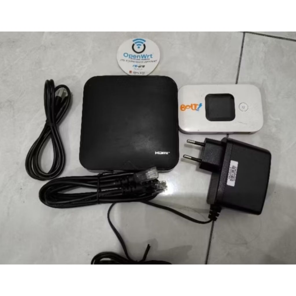 PAKET STB Open WRT HG680P Modem e5372s unlock all operator bypass lengkap