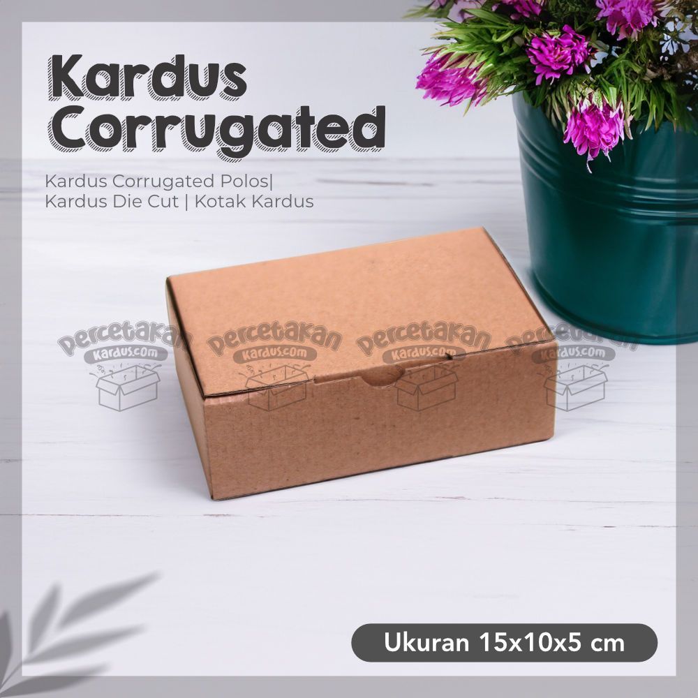 

Kardus Corrugated 15x10x5 CM | Die Cut | Kotak Karton | Box Packing Souvenir Pizza
