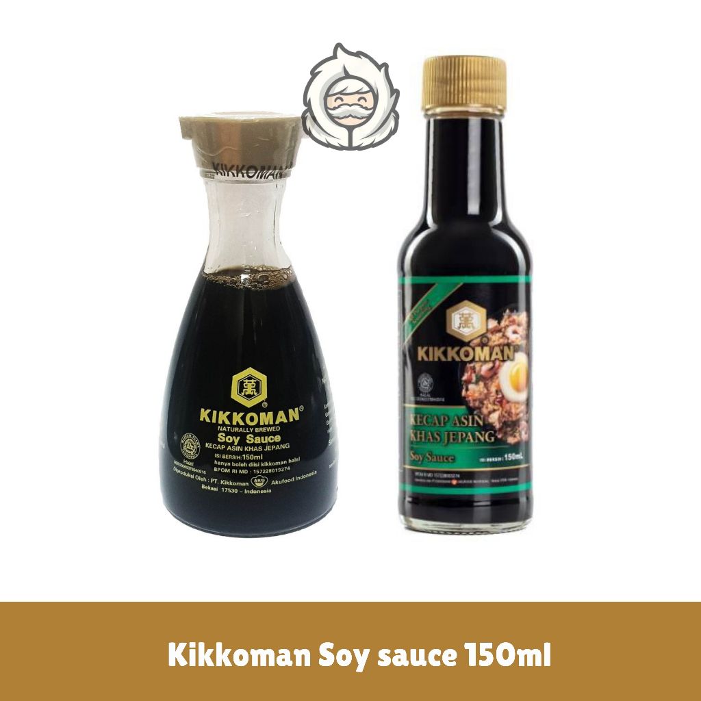 

Kikkoman Soy Sauce All Purpose 150ml | Kikkoman Kecap Asin Jepang | Kecap Sushi Kemasan Botol 150ml
