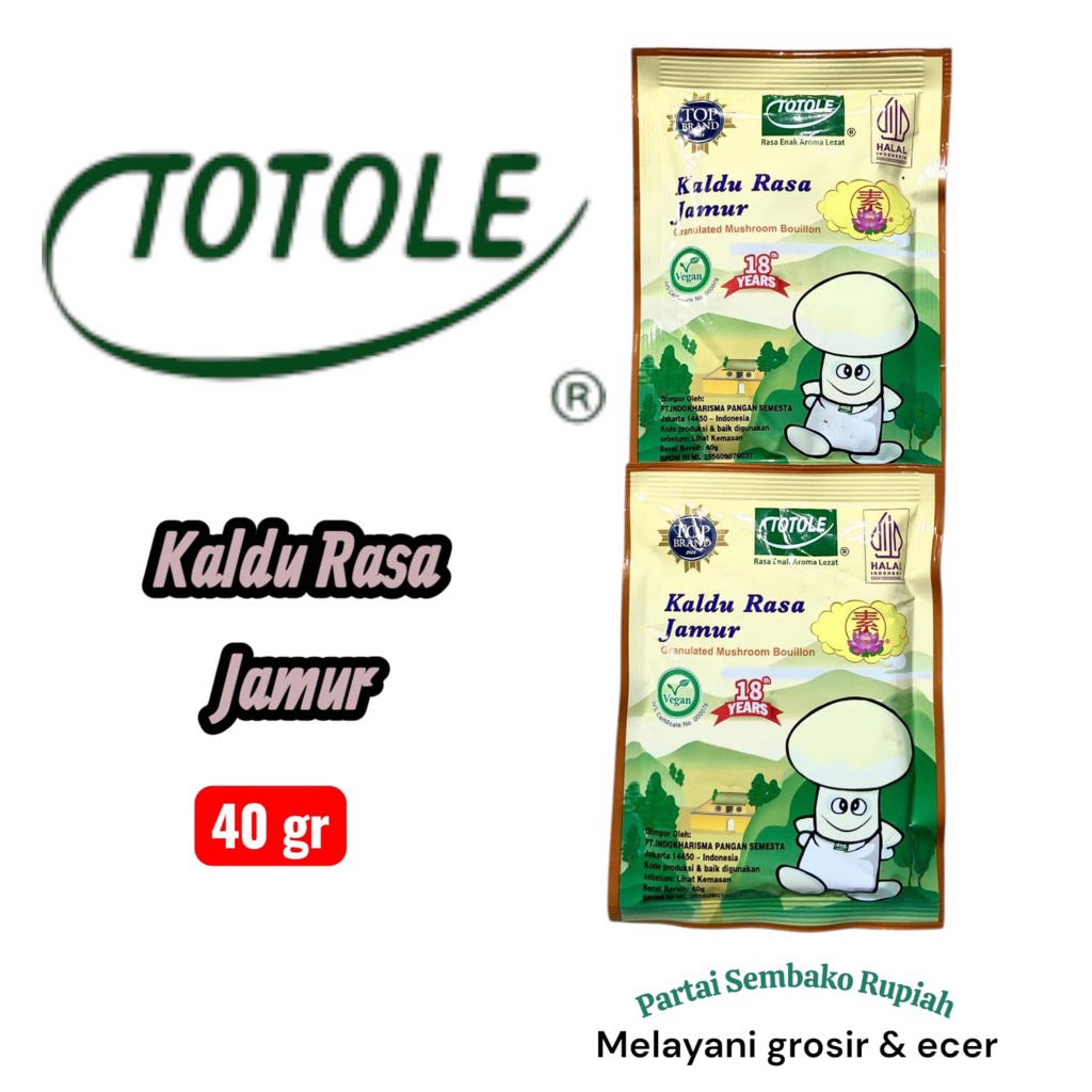 Totole Kaldu jamur 40 gr Halal terlaris termurah Best seller