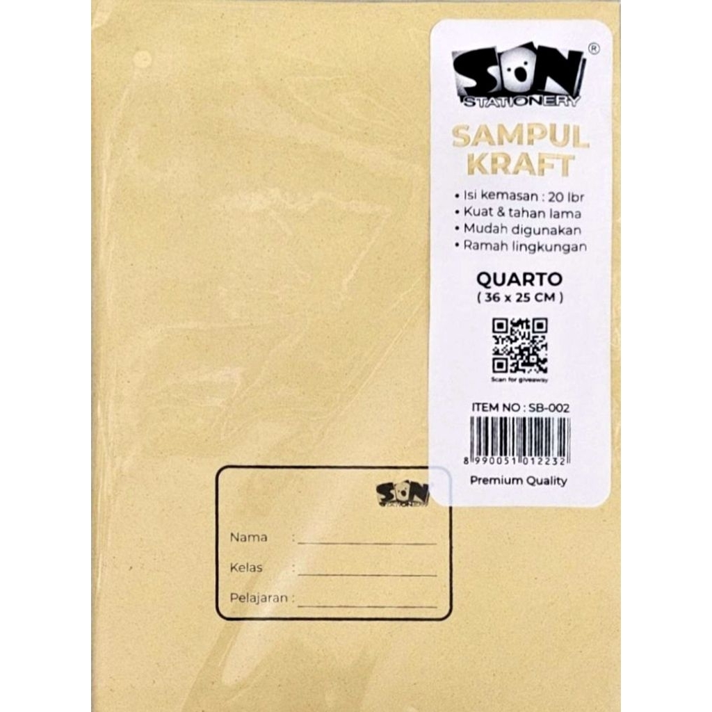 

PROMO SAMPUL BUKU COKLAT SON UKURAN KWARTO ISI 20 LEMBAR