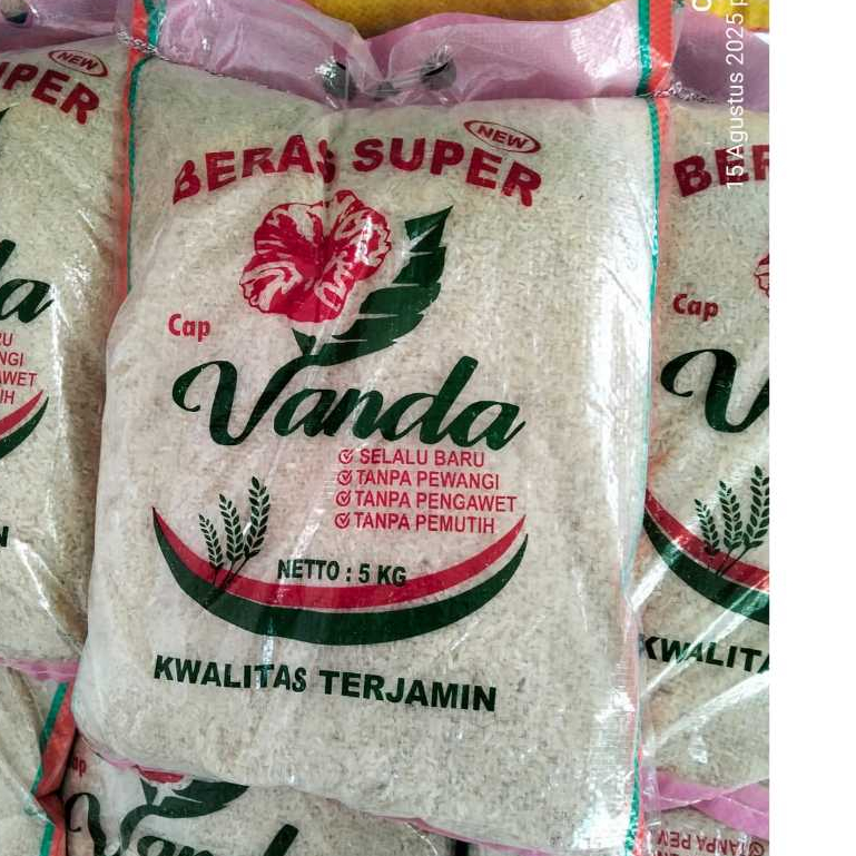 

Beras VANDA Kemasan 5 KG Pulen Enak Murah