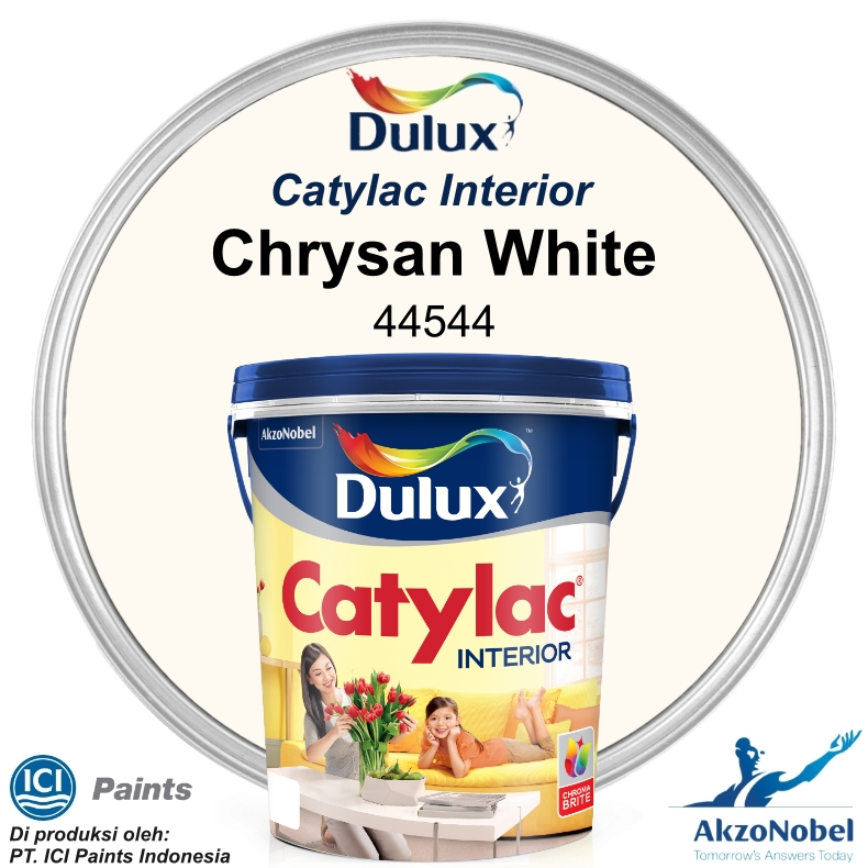 CAT DULUX CATYLAC INTERIOR (Tinting) 5 KG - CHRYSAN WHITE 44544