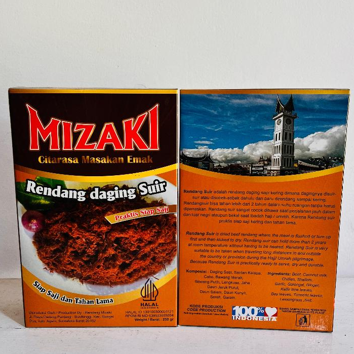 

Rendang Suwir Daging Sapi Mizaki