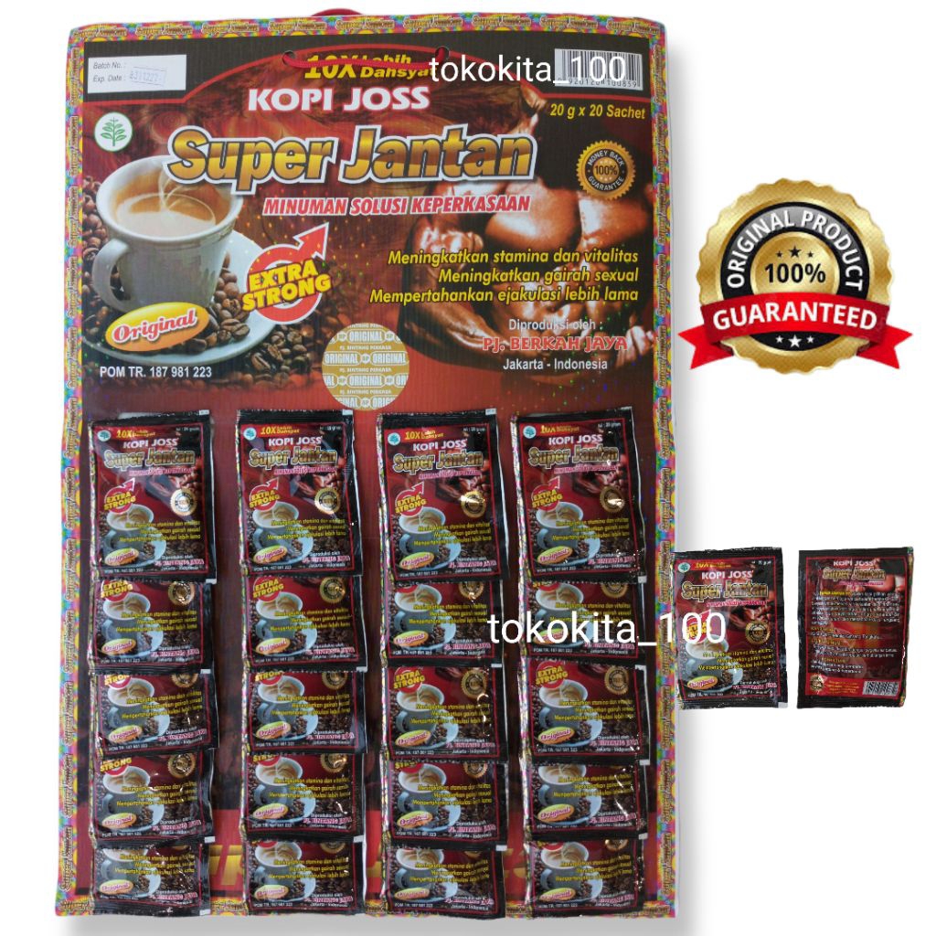 

KOPI 20 BUNGKUS [JOOSS SJ] KHASIAT FULL PATEN KALI