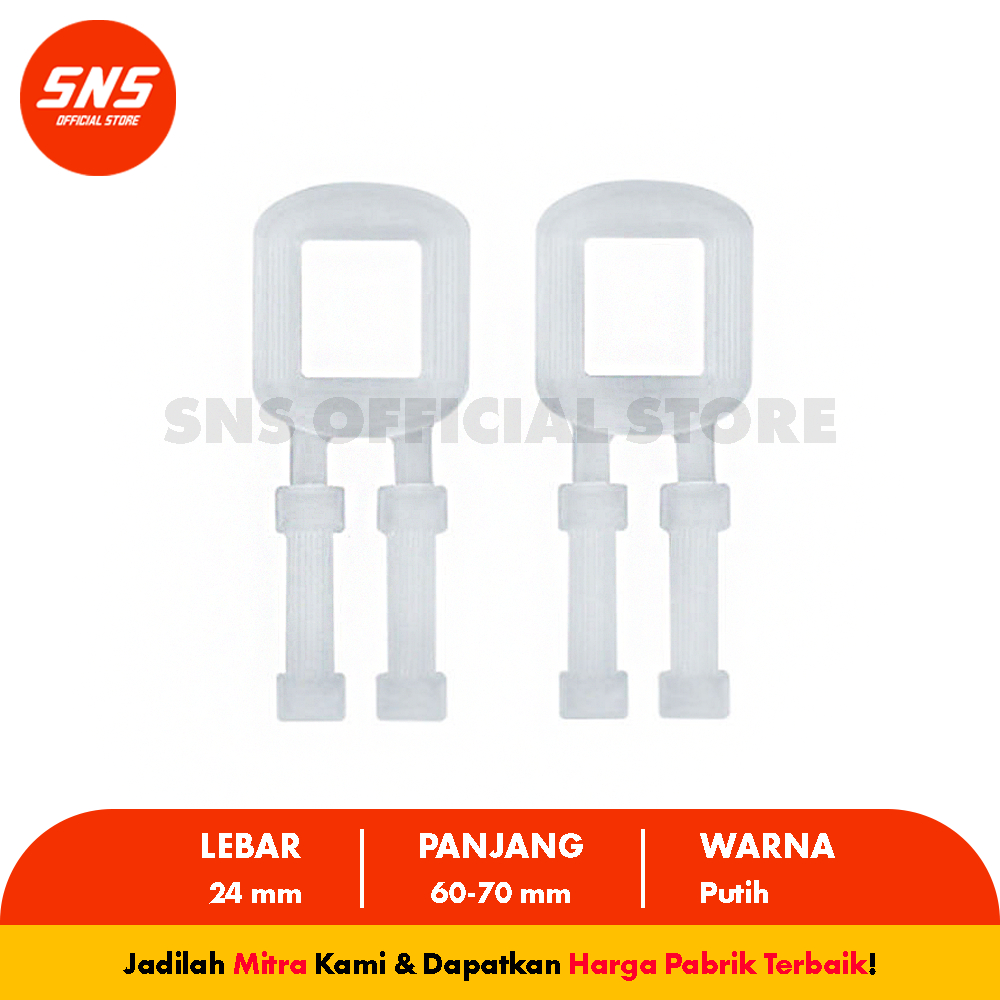 1 KG Klem Gesper Plastik Klem Super Untuk Tali Straping Band - SNS Official Store