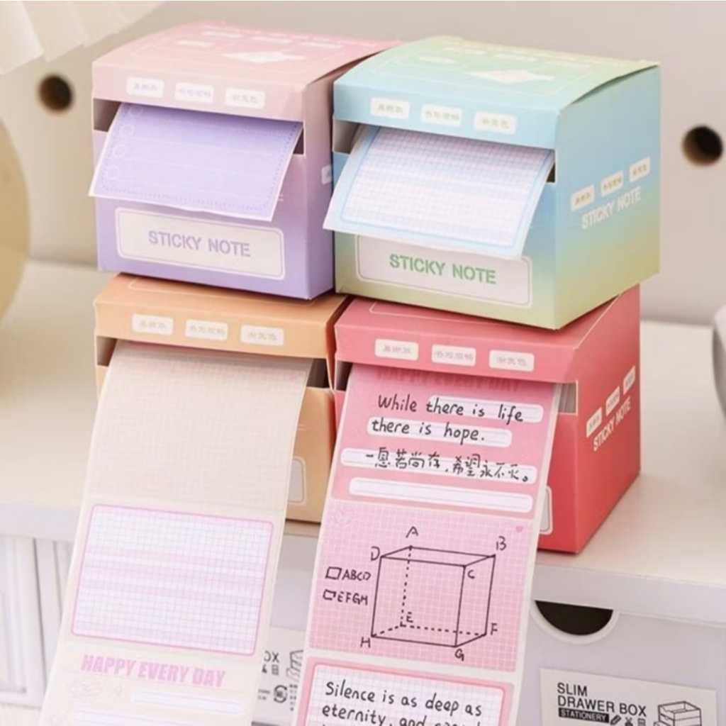 

256 lembar Sticky Notes Gradient Color Roll