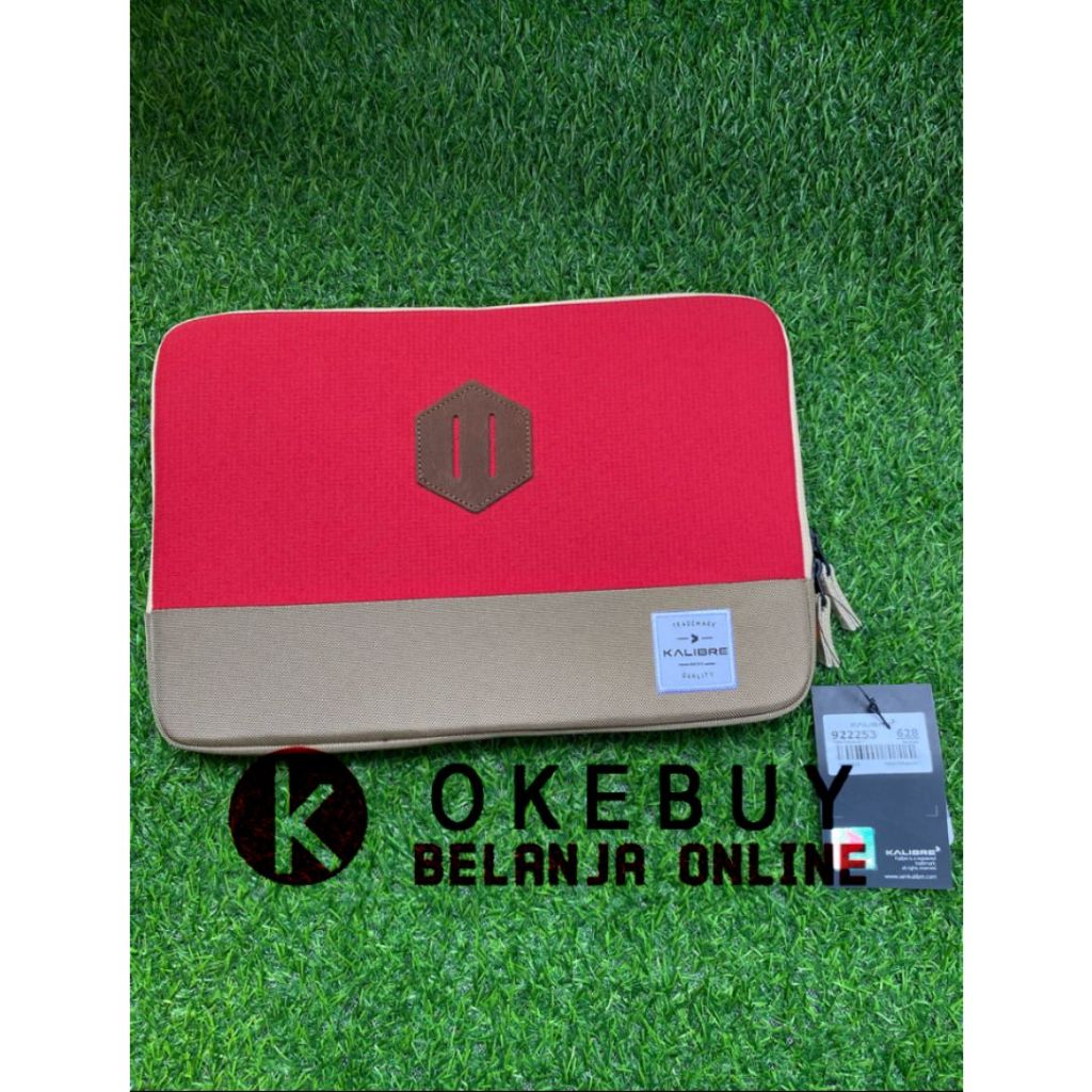 Softcase 11 inch Kalibre 920632/922253628 Red Khaki Sleeve Case tas laptop tas tablet