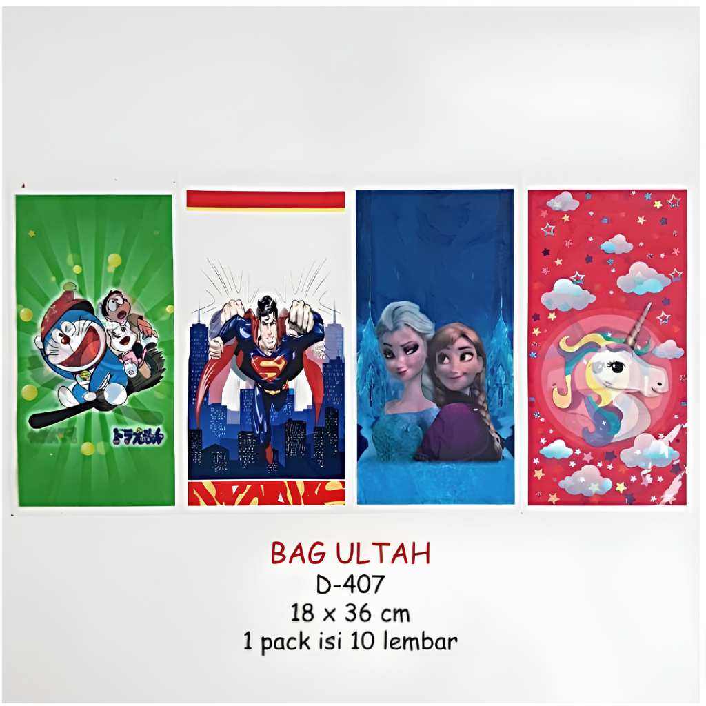 

Kantong Ulang Tahun Kecil 18x36cm & Sedang 20x40cm OPP Per Pak ( ISI 10 PCS )
