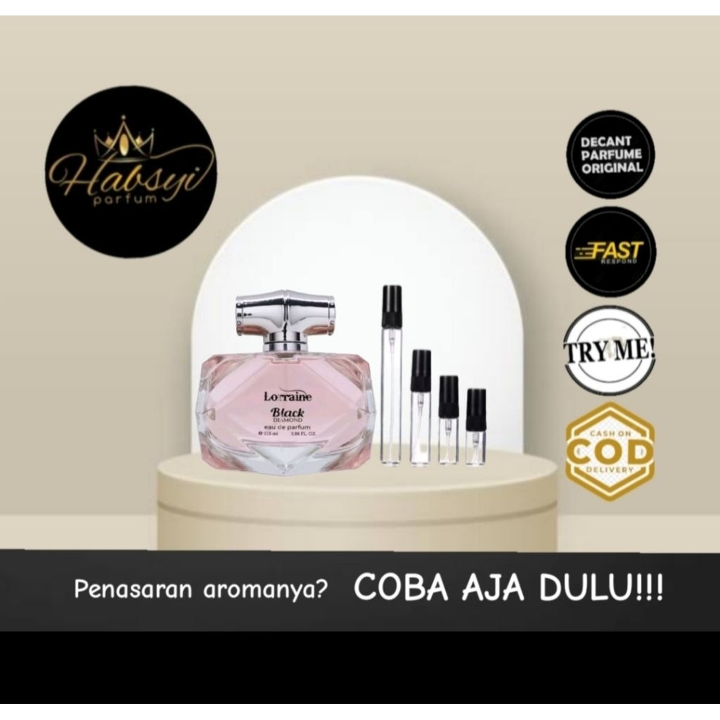 DECANT LORRAINE BLACK DIAMOND 10ML/5ML/2ML