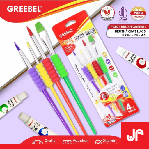 

GREEBEL KUAS LUKIS PAINT SET / BRUSH SET (24- 4A) BRUSH PAINT SET