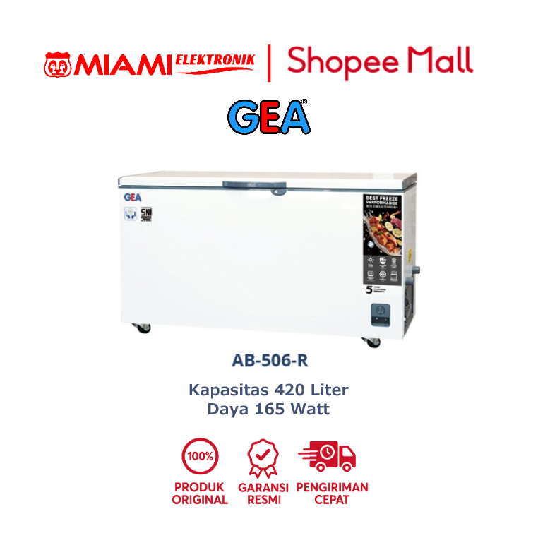 GEA AB-506-R / AB506R Chest Freezer / Freezer Box 420 Liter 165 Watt
