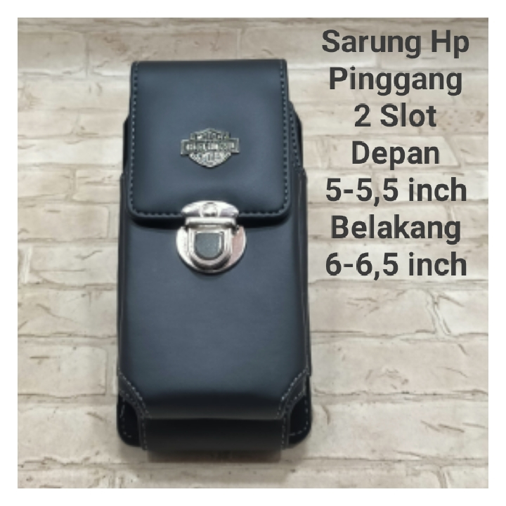 Sarung HP Pinggang 2 Slot Ukuran 6,5 inch