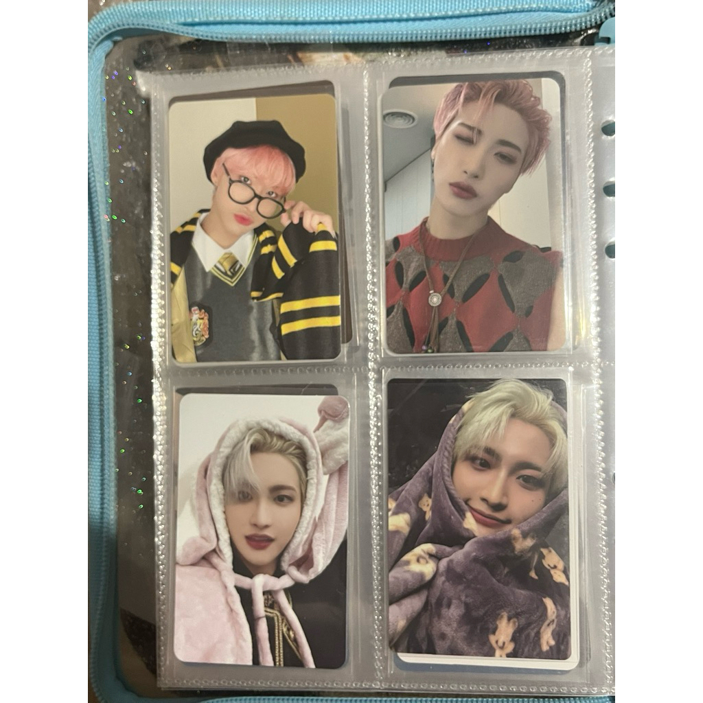 [TAKE ALL/OFFICIAL] seonghwa ATEEZ hwa potter kelinci bunny cimut selimut wink pink hair pc photocar