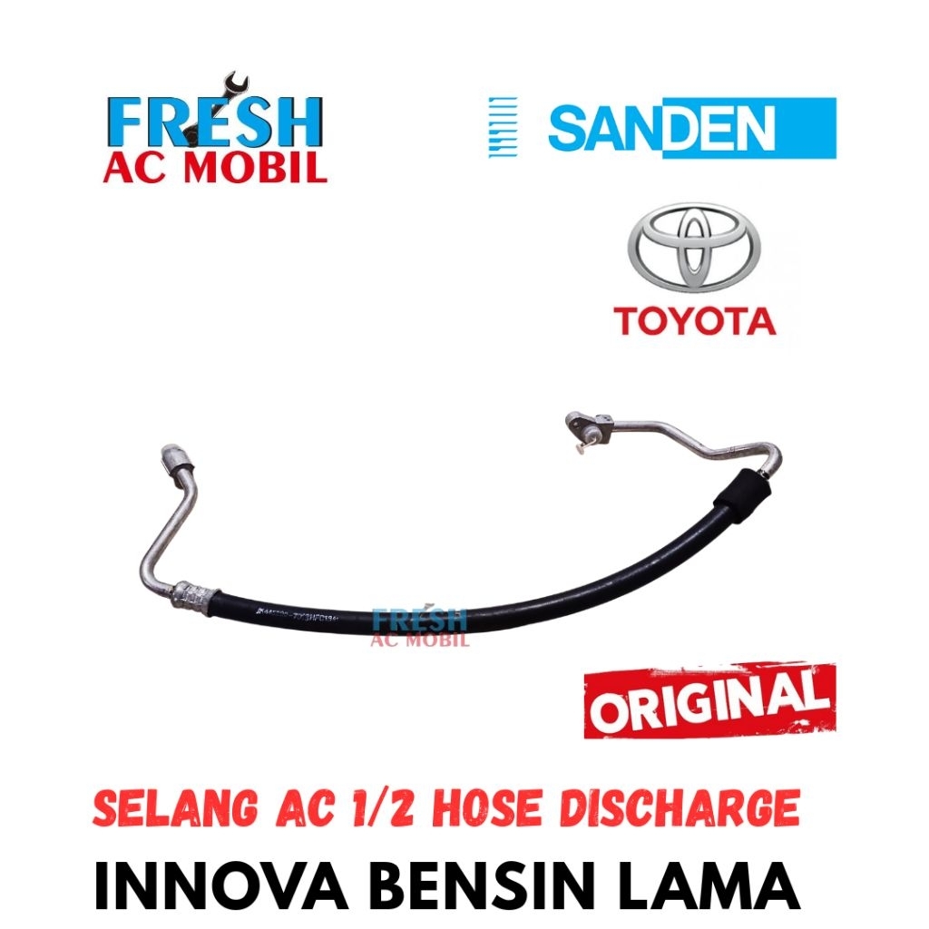 Pipa Selang AC 1/2 Hose Discharge Toyota Innova Lama 2004 s/d 2015 Bensin Hose Discharge Selang Pipa