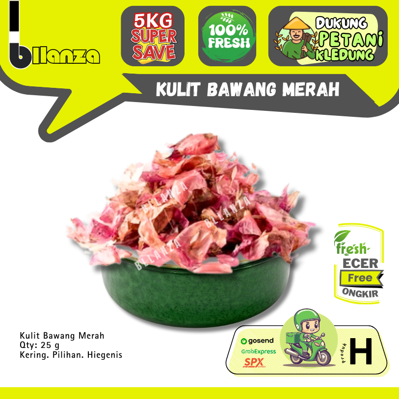 

Bllanzanow | Kulit Bawang Merah Kering Asli — Sayur Gunung ECER (H)