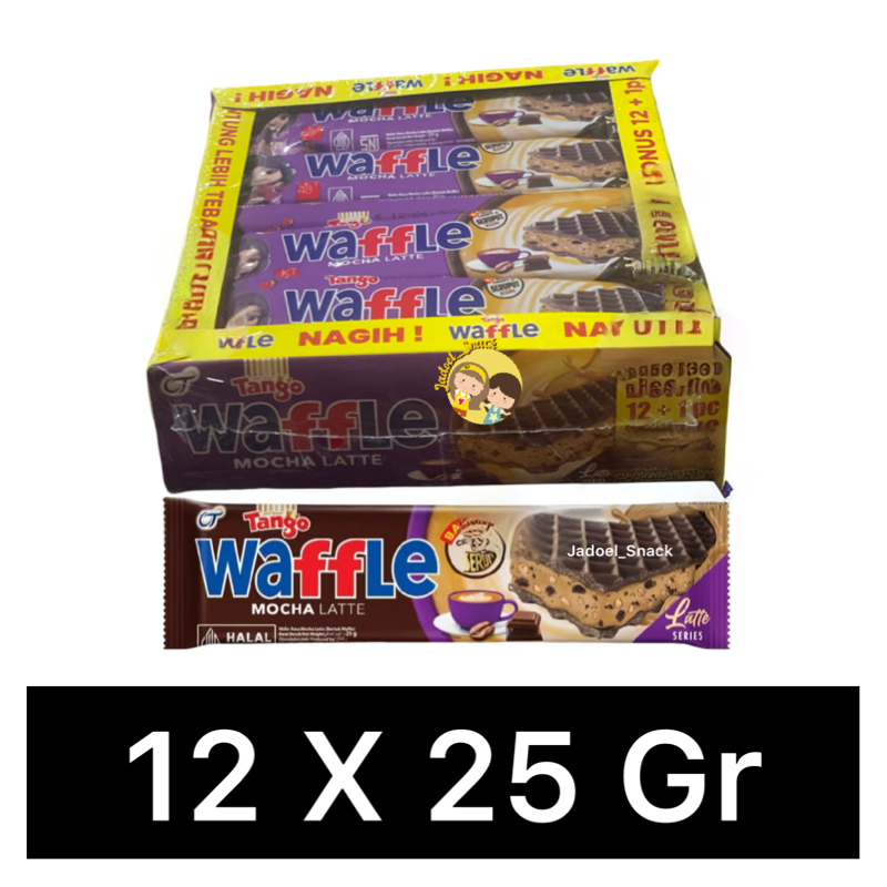 

Waffle Tango 12 x 25gr Rasa Mocha Latte - Choco Hazelnut | Wafer Renyah Jadul by Jadoel_Snack